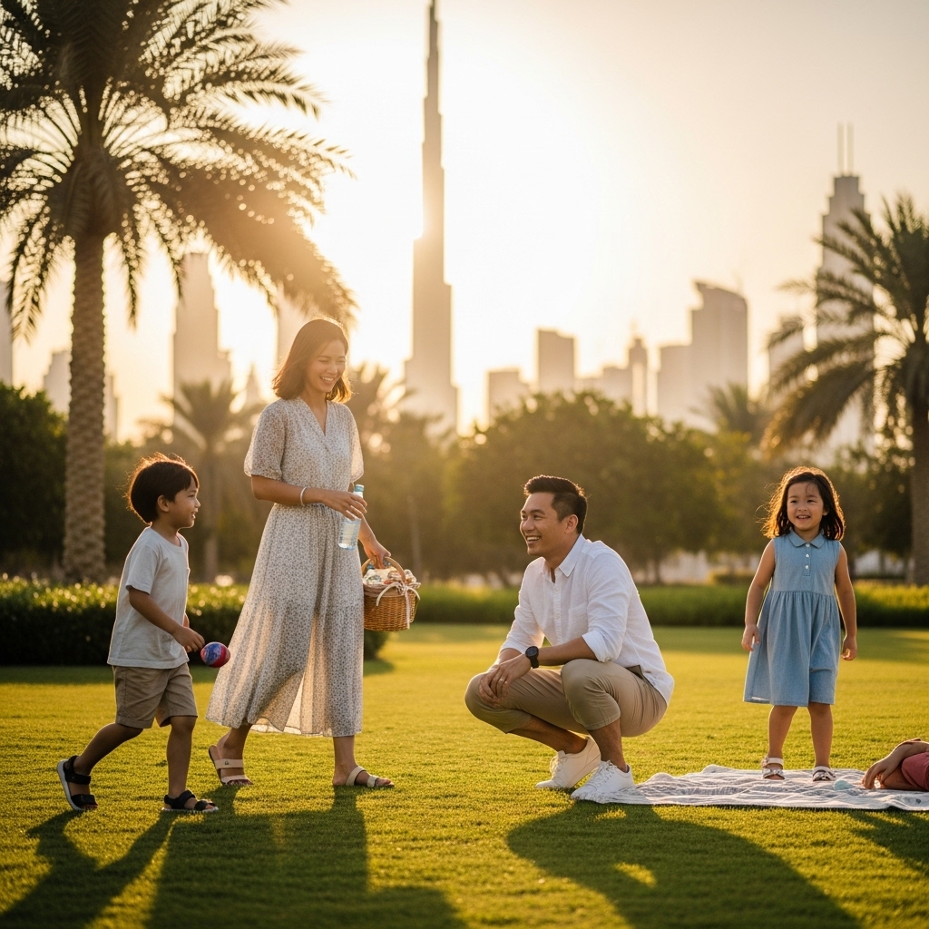 Family spending time together